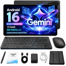2026 Tablet Gemini AI Pad Android 16 24G+64G ROM Wifi5G A333 Five Core 11