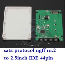 SINTECH M.2 B+M Key SATA SSD to 44pin 2.5 IDE adapter card with case white picture