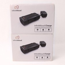 Lot Of 2 InfinitiKloud Charge USB Drive Compatible Pc Mac Android IOS (Untested) picture