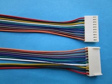 60 pcs 2510 Pitch 2.54mm 10 Pin Female Connector with 26AWG 300mm Leads Cable picture