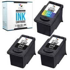 3PK Replacement PG-260 CL-261 Ink Cartridge for Canon PIXMA TR7020 TS5320 TS6420 picture