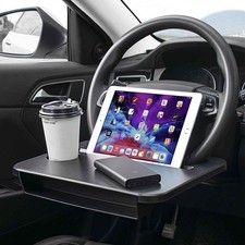 Multipurpose Car Steering Wheel Tray - Food & Drink Holder, Laptop Desk, Fits Mo picture
