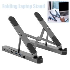 Laptop Desk Stand Holder USB-C Docking Station Portable Riser Adjustable Height picture