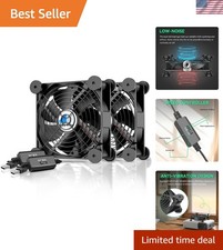 120mm USB Fan, USB Computer Fan with 3 Speeds Controller Small PC Cooling Fan... picture