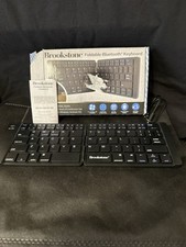 Brookstone Folding Bluetooth Keyboard, Black, IOS, ANDROID & WINDOWS  picture