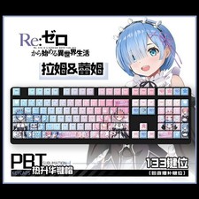 Re:Zero Rem&Ram Anime 122 pcs Keycaps Set For Mechanical Keyboard V2.0 picture