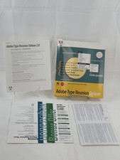 Adobe Type Reunion Deluxe 2.0 Macintosh Font Management Utility Software Vintage picture