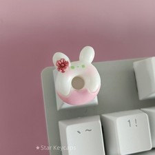 Sakura Artisan Resin Keycap Handmade Custom MX Cherry Mechanical Keyboard picture