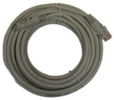 14ft CAT5e Ethernet Jumper Cable Gray Stranded Patch Cord picture