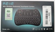 REIIE H9+ Backlit Wireless Mini Handheld Remote Keyboard with Touchpad picture
