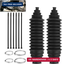 Steering Rack and Pinion Boot Kit, 2PCS Adjustable Silicone Inner Tie Rod Boot K picture