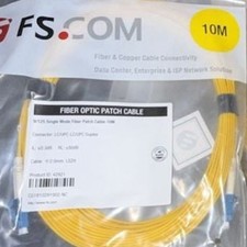 FS.com 9/125 Single Mode Duplex Fiber Optic Patch Cable, LC/UPC-LC/UPC, 10M picture