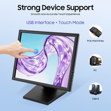 17in LCD Touchscreen Monitor Adjustable Angle LCD Display - 4:3, 5ms, 1280x1024 picture