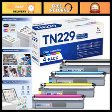 Color Toner Cartridges Set 4PK Replacement for Brother TN229 TN-229 High Yield picture
