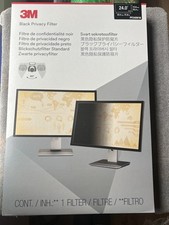 3M Black Privacy Filter PF240W1B Qty: 13 Read Description picture