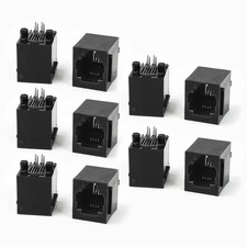 10 Pieces RJ11 Modular Network PCB Jack Vertical Ports Socket picture