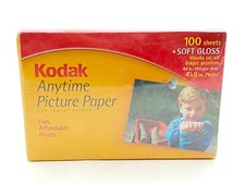 Kodak Photo Paper Anytime Picture Soft Gloss 4x6 100 Sheets Sealed New NIP picture