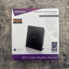 NETGEAR C6250 AC1600 Wifi Cable Modem Router DOCSIS 3.0 Black New Sealed picture