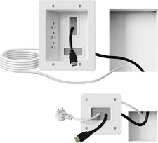 Mount-It In-Wall TV Cable Concealer Kit with Recessed Power Outlet & 9ft Cord picture