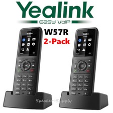 2 Yealink W57R Rugged DECT Handset Phone 1.8