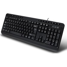 Adesso AKB-132HB- Multimedia Desktop Keyboard with 3-Port USB Hub (akb132hb) picture