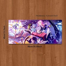 1pc Office Desk Mat Pink-Haired Character Scene Extra-Large Rectangular Washab picture