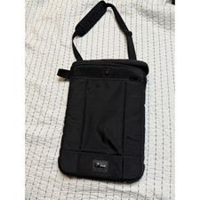 Targus Grid Vertical Slipcase Messenger Bag Black Nylon Tablet Laptop Case picture