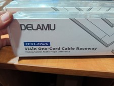 2- DELAMU CC03-2Pack one-cord cable raceway. Lot Of 2 picture