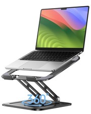 LOXP Adjustable Laptop Stand, Computer Stand with 360 Rotating Classic Black picture