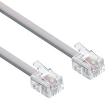 25Ft RJ11 Modular telephone Cable Straight picture