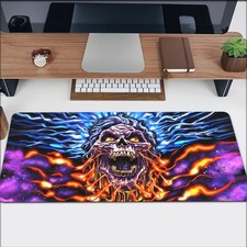 Large Non-Slip Gaming Desk Mat Compatible for PC/Laptop, Thick Rubber Base & M picture