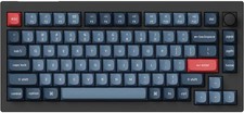 Keychron - V1 Max 75% Custom Wireless RGB Mechanical Keyboard - Black - VG READ picture