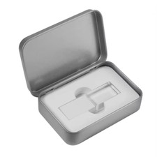 Custom Logo crystal Metal with box Flash Drives 32GB 64GB Pen Drive Memory Stick picture