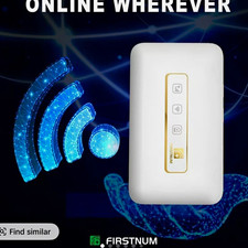 FIRSTNUM M5 4G Unlocked Wireless Wi-Fi Hotspot Modem Router, White picture