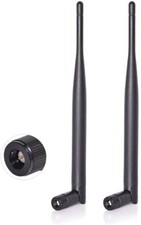 2pcs Bingfu Dual Band WiFi 2.4GHz 5GHz 5.8GHz 6dBi SMA Male Antenna for Wireless picture
