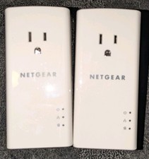 NETGEAR Powerline 1200 PL1200S White 1200Mbps Ethernet Port LAN Extender  picture