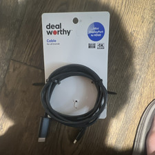 Deal Worthy Mini DisplayPort to HDMI Conversion Cable 6 ft Black 4K UHD picture