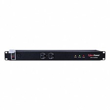 BLACK - CYBER POWER POWER DISTRIBUTION UNIT: 120V AC, 12 OUTLETS, (10) REAR NEMA picture