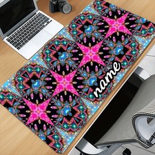 11.81inch*23.62inch Customized Mouse Pad 1pc Colorful Abstract Geometric Patte picture