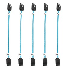 5Pack SATA III Cable:8 Inch Short-Sata Cable Thin 0.2M, Straight Flexible 6Gb Da picture