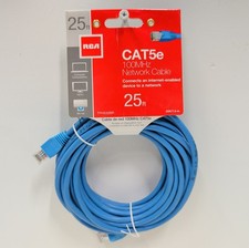 RCA TPH532BR CAT5e Network Cable 25 ft Blue 100MHz Ethernet RJ45 New picture