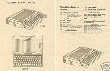 US PATENT for the APPLE IIC COMPUTER Art Print READY TO FRAME  Jobs Gemmell 2C picture