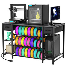 3D Printer Table with Storage, Heavy Duty Metal 3D Printer Stand with Filament S picture
