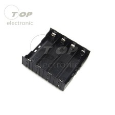 Black ABS Storage Box Holder Case For 4x Li-ion 18650 3.7V Battery box picture