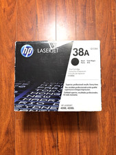 HP Laserjet 38A Black Ink Genuine Toner Print Cartridge Q1338A - New Open Box picture