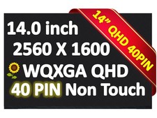 B140QAN09.H HW 0A LED LCD Screen Display Panel 2560x1600 40 Pin Non Touch 14