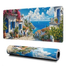 XL Extended Gaming Mouse Pad - Japanese Street Scene Art Desk Mat 31.5x11.8 in picture