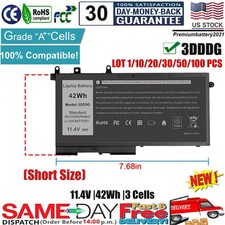 ✅LOT UPGRADED BATTERY 3DDDG FOR DELL LATITUDE E5280 E5480 E5490 E5580 E5590 42Wh picture