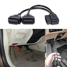 OBD II Splitter Adapter Right Angle 30cm 12