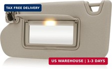 Beige Driver Left Side Sun Visor Replacement Compatible with 2013 2014 2015 2016 picture